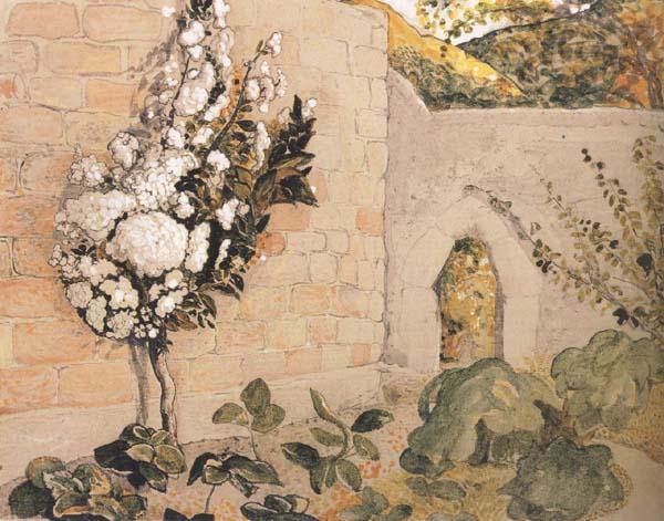 Samuel Palmer Pear Tree in a Walled Garden France oil painting art